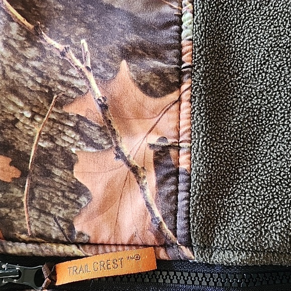 Trail Crest Men's Mossy Oak Fleece Jacket Size 2X - Picture 6 of 11